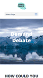 Mobile Screenshot of demanddebate.com
